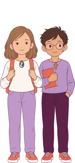 Émilie et Martin en CM2