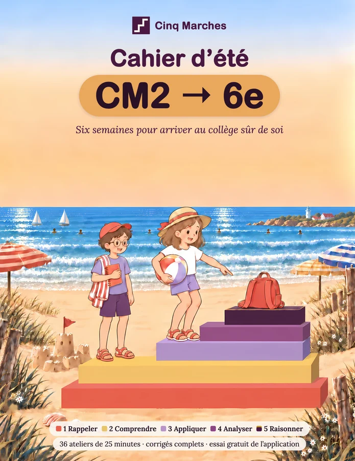 Couverture de Cahier d'été CM2 → 6e