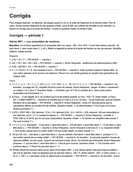 Page 128 du livre : le corrigé correspondant.