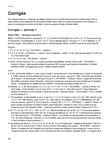 Page 128 du livre : le corrigé correspondant.