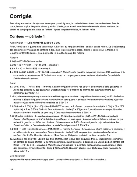 Page 128 du livre : le corrigé correspondant.