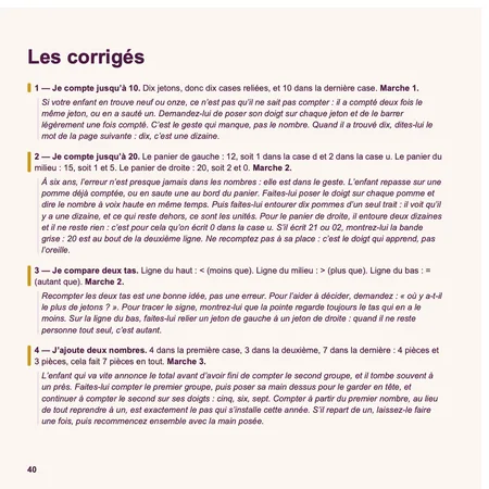 Page 40 du livre : le corrigé correspondant.