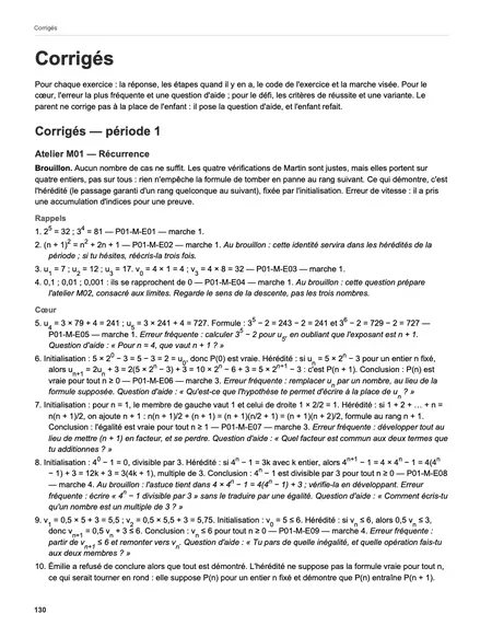 Page 130 du livre : le corrigé correspondant.